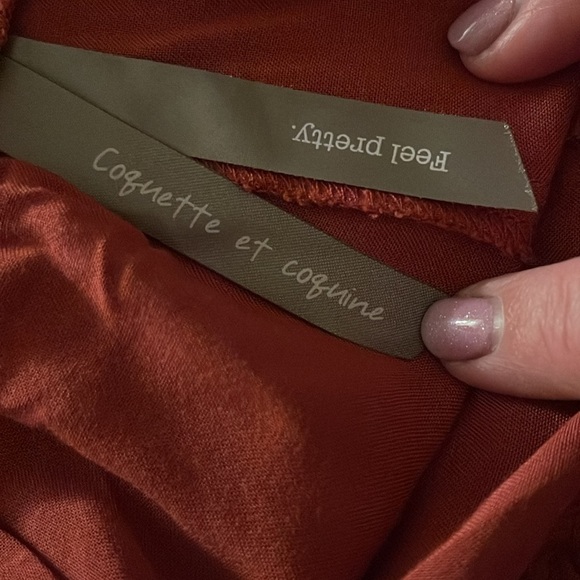 Bricks Red Wide-Leg Pants size 1X - Picture 5 of 8